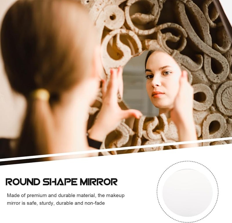 20Cm Round Acrylic Mirror for Wall Decor DIY Craft and Makeup Beauty Use - Image 5